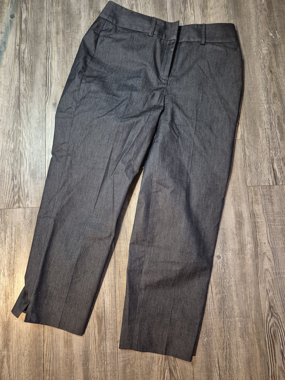Anne Klein Dark Gray Stretch Dress Pants
